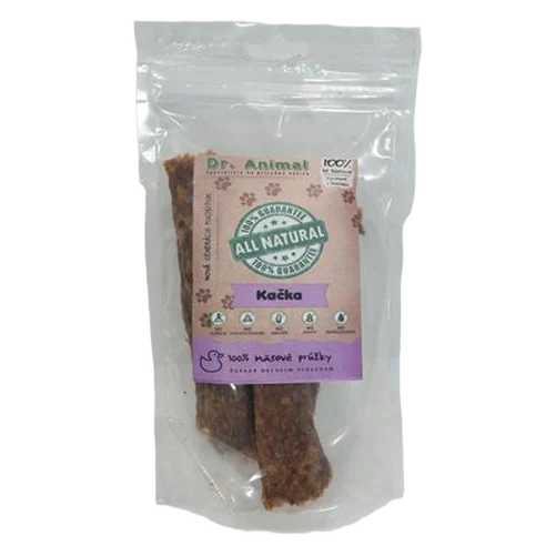Pamlsok Dr. Animal kačka mäs. prúžky 80g