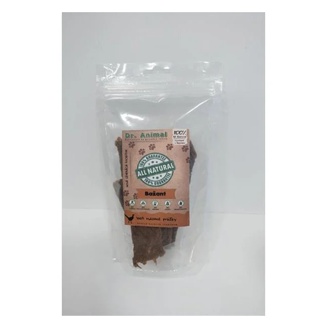 Pamlsok Dr. Animal bažant mäs. prúžky 80g
