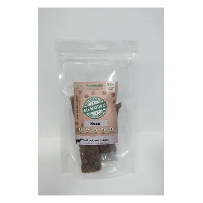 Pamlsok Dr. Animal koza mäs. prúžky 80g