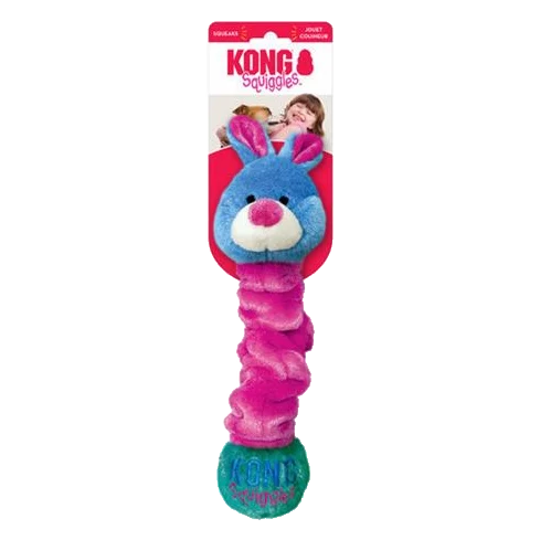 Hračka Kong Dog Squiggles Assorted Postavička, polyester, M