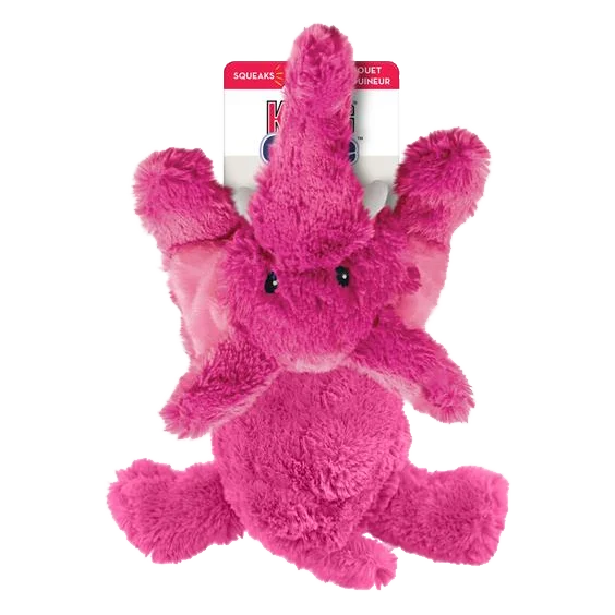 Hračka Kong Dog Cozie Brights mix zvieratko s pískatkom M polyester