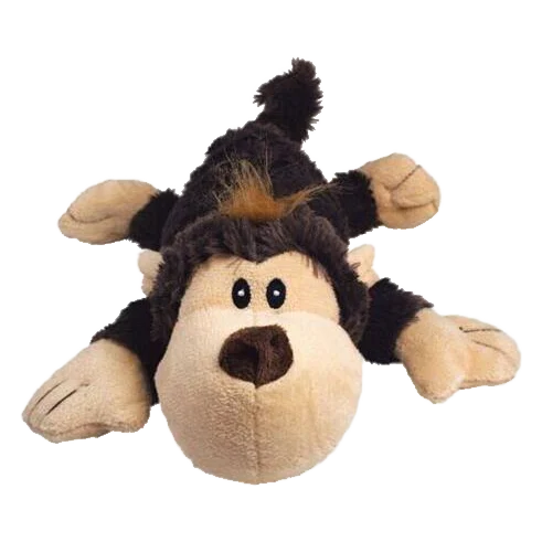 Hračka Kong Dog Cozie Naturals Ovečka-Opica-Sob s pískatkom, polyester, M