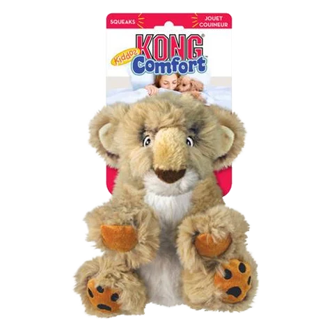 Hračka Kong Dog Comfort Kiddos Lev s pískatkom, polyester L