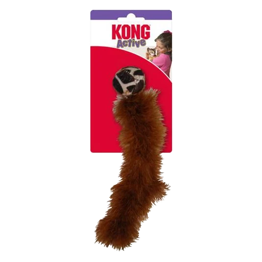 Hračka Kong Cat Active Wild Tails Assorted Chvost s loptičkou, polyester