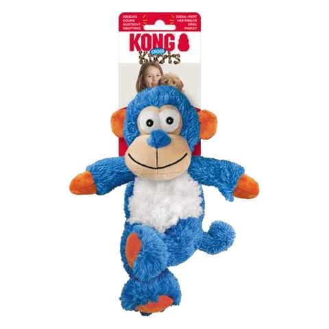 Hračka Kong Dog Cross Knots Opica s pískatkom, polyester S/M
