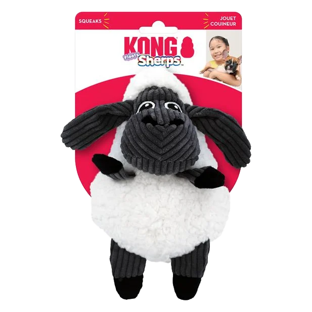 Hračka Kong Dog Sherps Floofs Sheep Ovečka s pískatkom M polyester