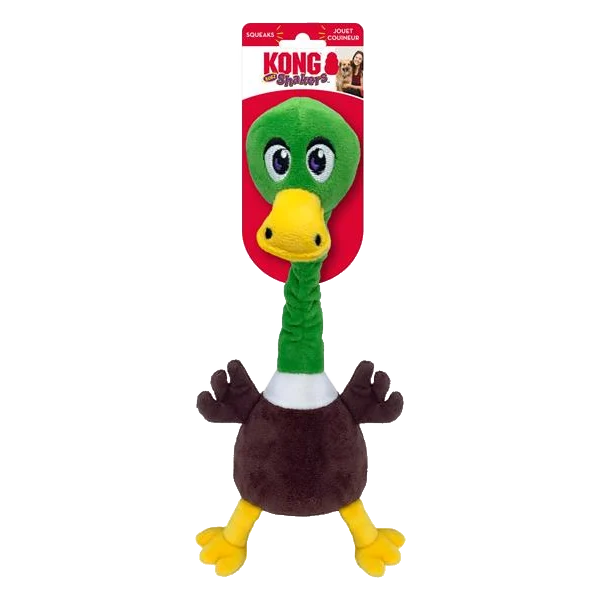 Hračka Kong Dog Shakers Bobz Mallard kačica s pískatkom polyester M
