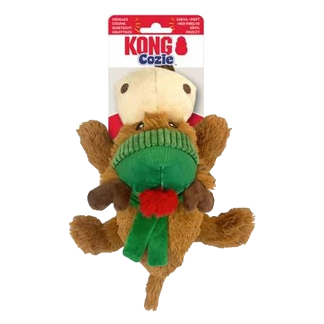 Hračka Kong Dog Holiday Cozie Reindeer s pískatkom, polyester, 2024 M
