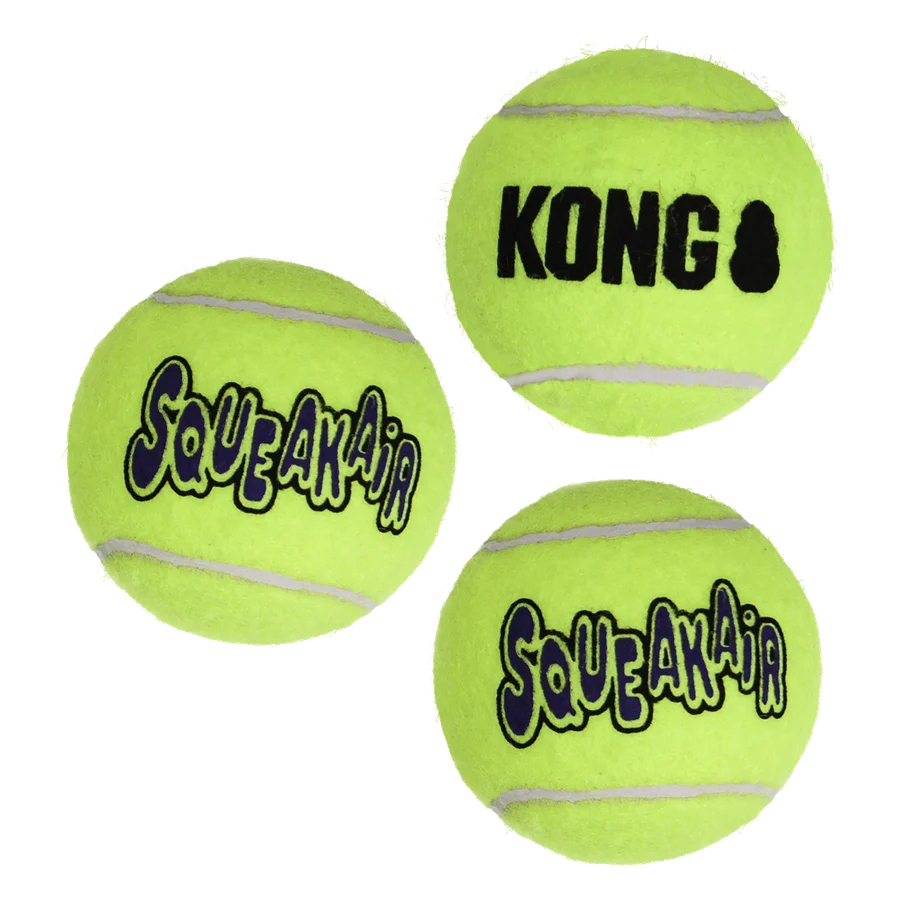Hračka Kong Dog SqueakAir Lopta s pískatkom tenis, guma vulkanizovaná, M
