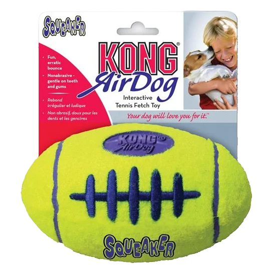 Hračka Kong Dog Airdog Lopta rugby s pískatkom tenis, guma vulkanizovaná, S