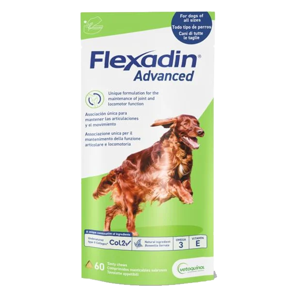 Flexadin Advanced pre psy žuvacie tbl. 60 tbl.