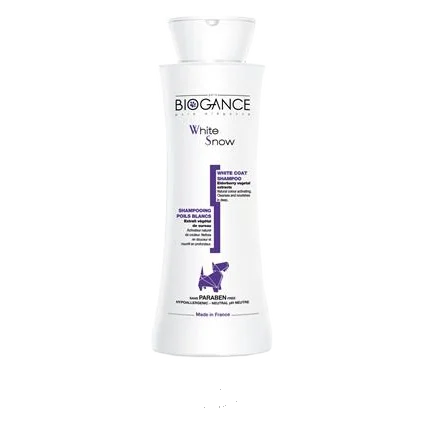 Šampón BIOGANCE White Snow 250 ml (na bielu a svetlú srsť)
