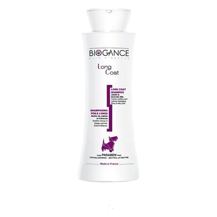 Šampón BIOGANCE Long Coat 250 ml (dlhosrsté plemená)