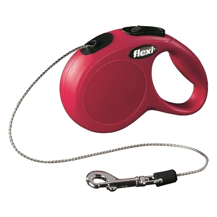 Vodítko Flexi Classic NEW lanko XS 3 m červené (do 8 kg)
