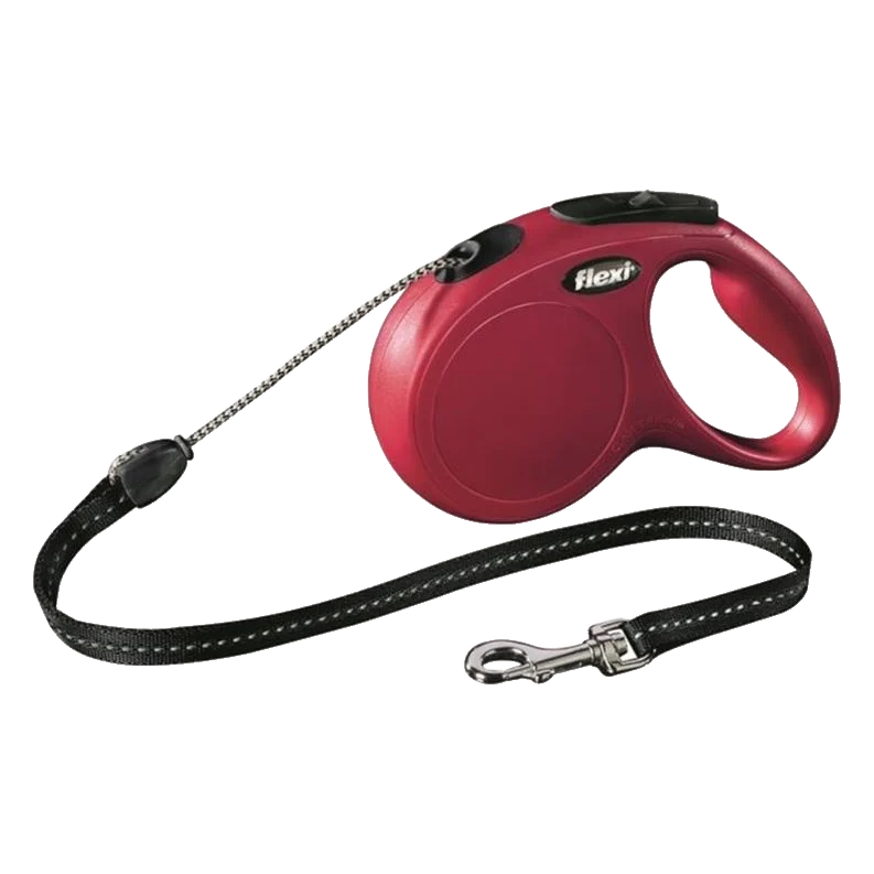 Vodítko Flexi Classic NEW lanko M 5 m červené (do 20 kg)