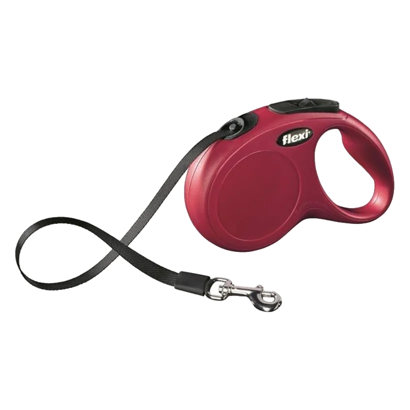 Vodítko Flexi Classic NEW páska S 5 m červené (do 15 kg)