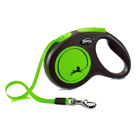 Vodítko Flexi New Neon páska M 5 m zelené (do 25 kg)