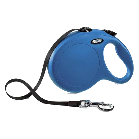 Vodítko Flexi Classic NEW páska M 5 m modré (do 25 kg)