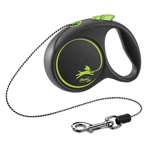 Vodítko Flexi Black Design lanko S 5 m zelené (do 12 kg)