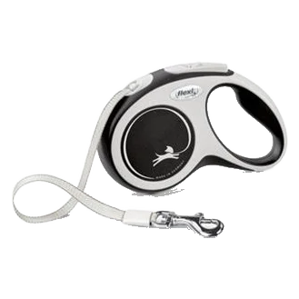 Vodítko Flexi New Comfort páska XS 3 m čierne (do 12 kg)
