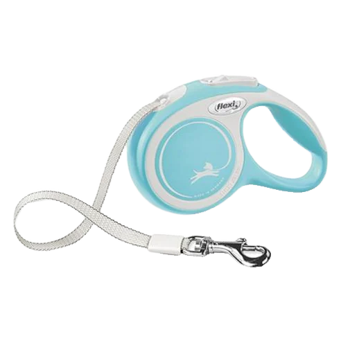 Vodítko Flexi New Comfort páska M 5 m svetlomodré (do 25 kg)