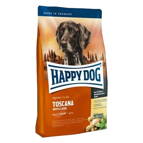 Happy Dog SUPER PREMIUM - Supreme SENSIBLE - Toscana losos a kačica 1 kg