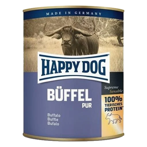 Happy Dog PREMIUM - Fleisch Pur - byvolie mäso konzerva 800 g