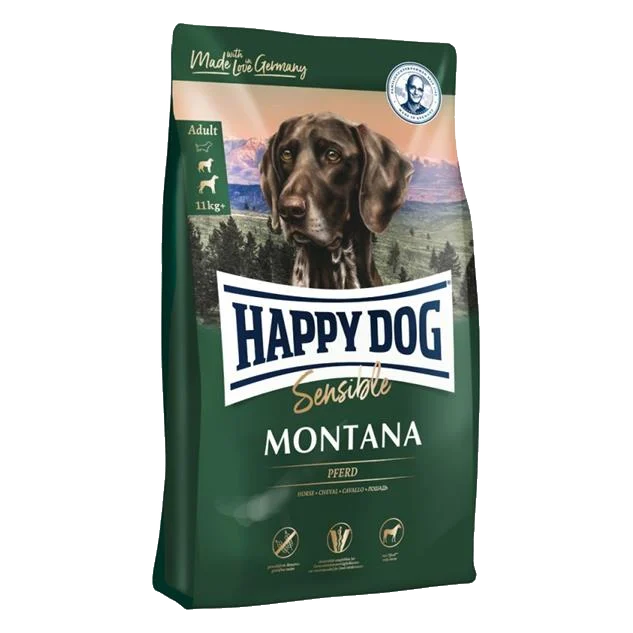 Happy Dog SUPER PREMIUM - Supreme SENSIBLE - Montana konské mäso a zemiaky / bez obilia 1 kg