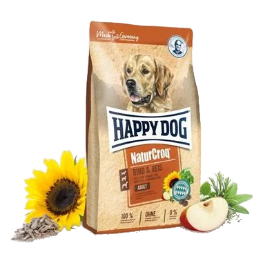 Happy Dog PREMIUM - Natur Croq - hovädzie a ryža 15 kg