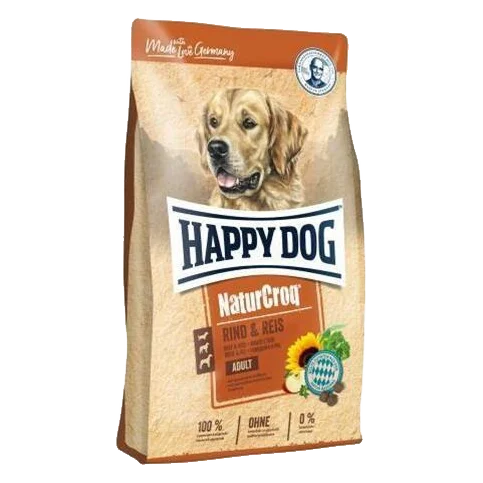 Happy Dog PREMIUM - Natur Croq - hovädzie a ryža 1 kg