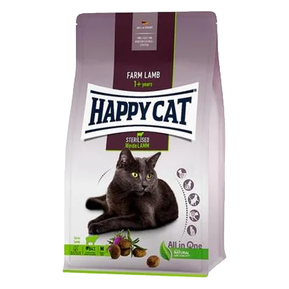 Happy Cat SUPREME - Sterilised Weide-Lamm / Jahňacie 1,3 kg
