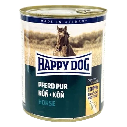 Happy Dog PREMIUM - Fleisch Pur - konské mäso konzerva 800 g