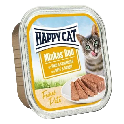 Happy Cat Minkas Duo Paté - Hovädzie & Králik 100 g