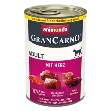 Animonda GRANCARNO® dog adult srdiečka bal. 6 x 400g konzerva