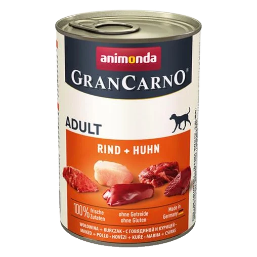 Animonda GRANCARNO® dog adult hovädzie a kura bal. 6 x 400g konzerva