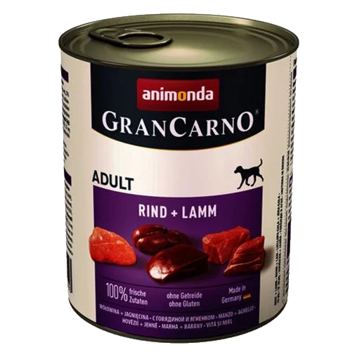 Animonda GRANCARNO® dog adult hovädzie a jahňa bal. 6 x 800g konzerva
