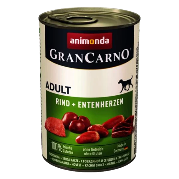 Animonda GRANCARNO® dog adult hovädzie a kačacie srdiečka bal. 6 x 400g konzerva