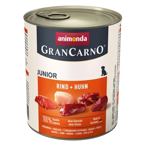 Animonda GRANCARNO® dog junior hovädzie a kura bal. 6 x 800g konzerva