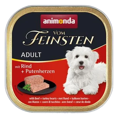 Animonda Vom Feinsten dog ADULT hovädzie a morčacie srdiečka bal. 11 x 150 g