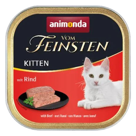 Animonda Vom Feinsten cat Kitten hovädzie bal. 16 x 100 g