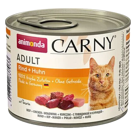 Animonda CARNY® cat Adult hovädzie a kura bal. 6 x 200 g konzerva
