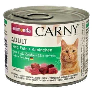 Animonda CARNY® cat Adult hovädzie, morka a králik bal. 6 x 200 g konzerva