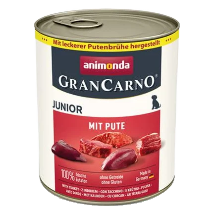 Animonda GRANCARNO® dog junior morčacie srdiečka bal. 6 x 800g konzerva