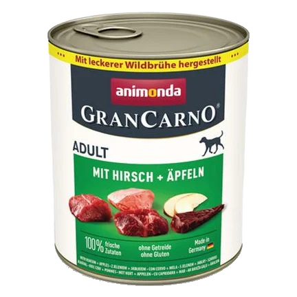 Animonda GRANCARNO® dog adult jeleň a jablko bal. 6 x 800g konzerva