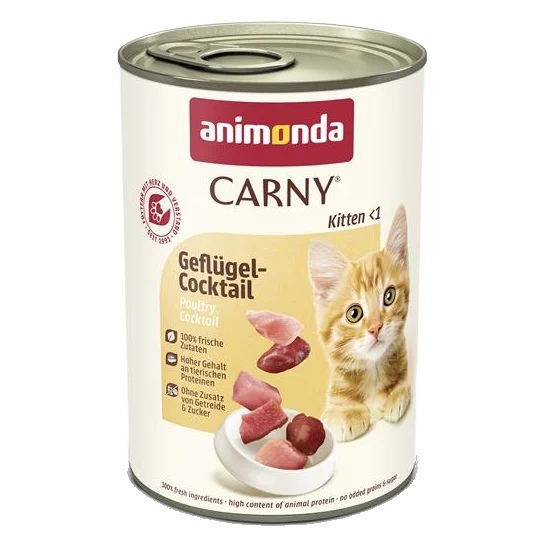 Animonda CARNY® cat Kitten kokteil hydinový bal. 12 x 400 g konzerva