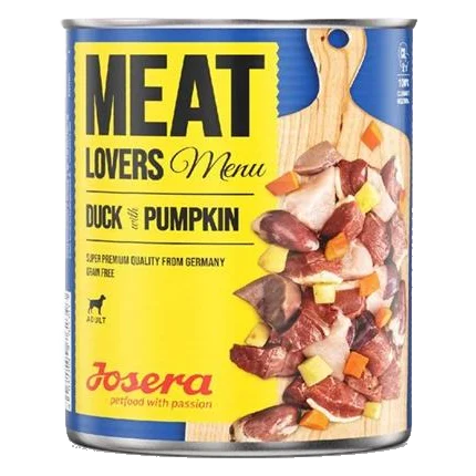 Josera konzerva Dog Meat Lovers Duck with Pumpkin 400 g