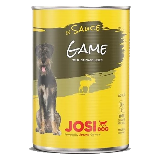 JosiDog konzerva Dog Game in Sauce 415 g