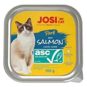 JosiCat vanička Cat Paté with ASC Salmon 100 g