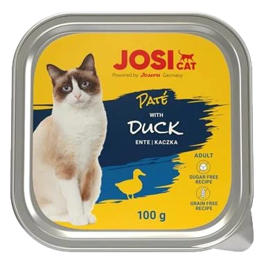 JosiCat vanička Cat Paté with Duck 100 g