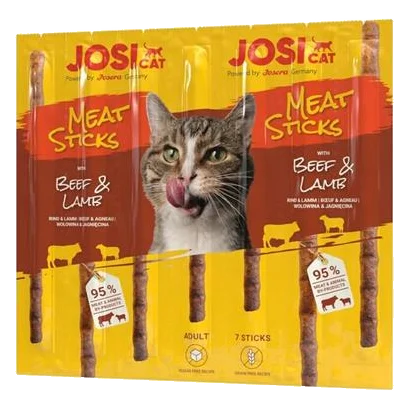 JosiCat pamlsok Cat Meat Sticks Beef&Lamb 35 g